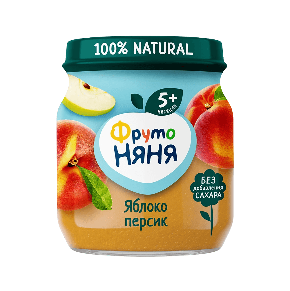 Ֆրուտո Նյանյա խյուս խնձոր դեղձ 5 ամս․100գր №1
