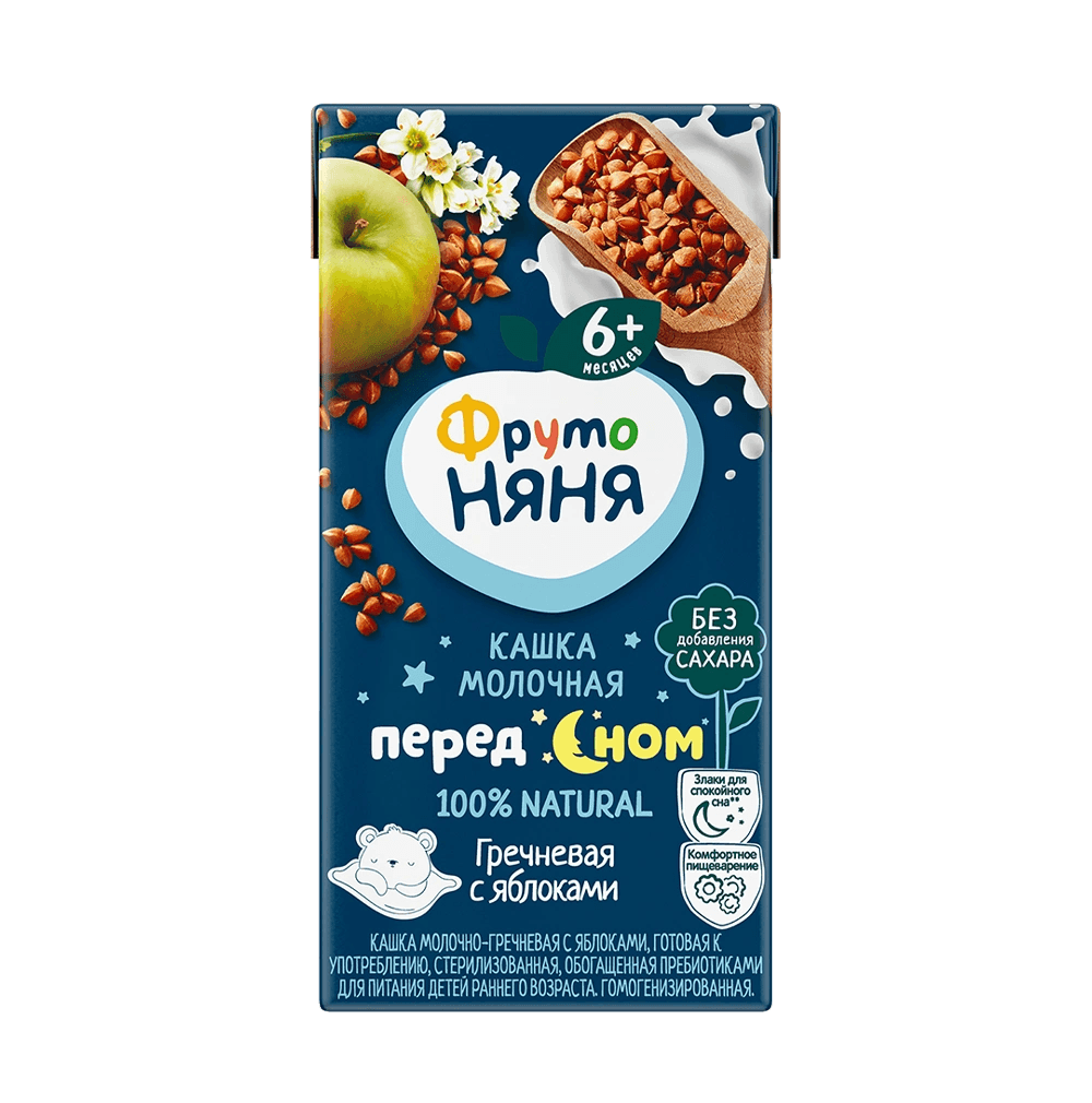 Ֆրուտո Նյանյա կաթնային ըմպ․շիլա հնդկաձավար խնձորով 200մլ №1