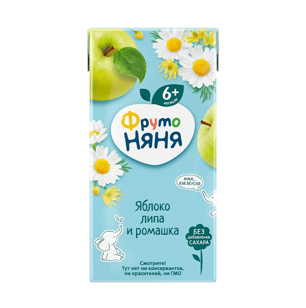 Ֆրուտո նյանյա հյութ խնձորի լինդենի և երիցուկի 6 ամս․ 200մլ №1