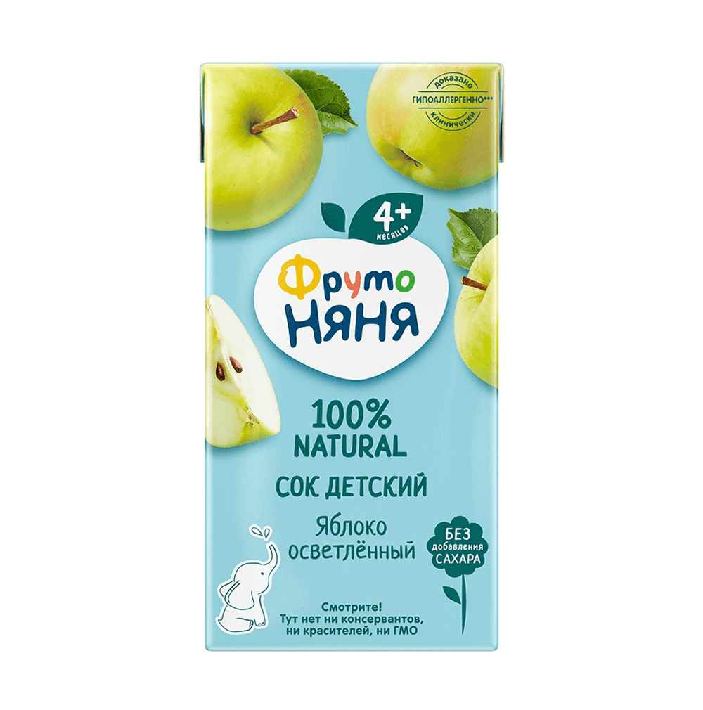 Ֆրուտո նյանյա հյութ խնձոր 4 ամս․ 200մլ №1