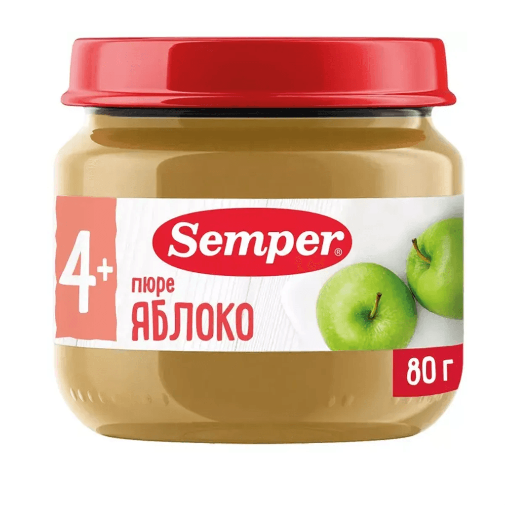 Սեմպեր խյուս խնձոր 4 ամս 80գ №1