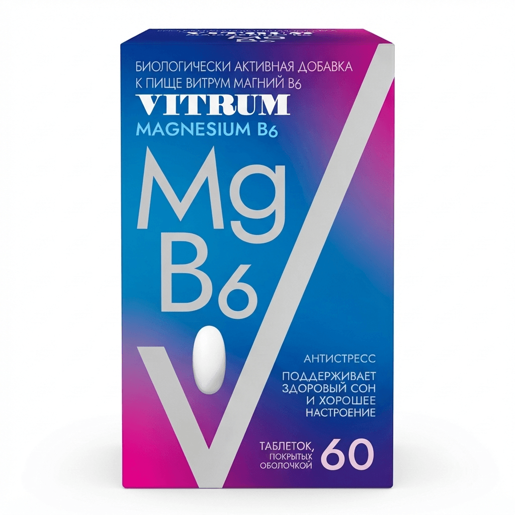 Վիտրում Մագնեզիում Բ6 դեղահաբ №60