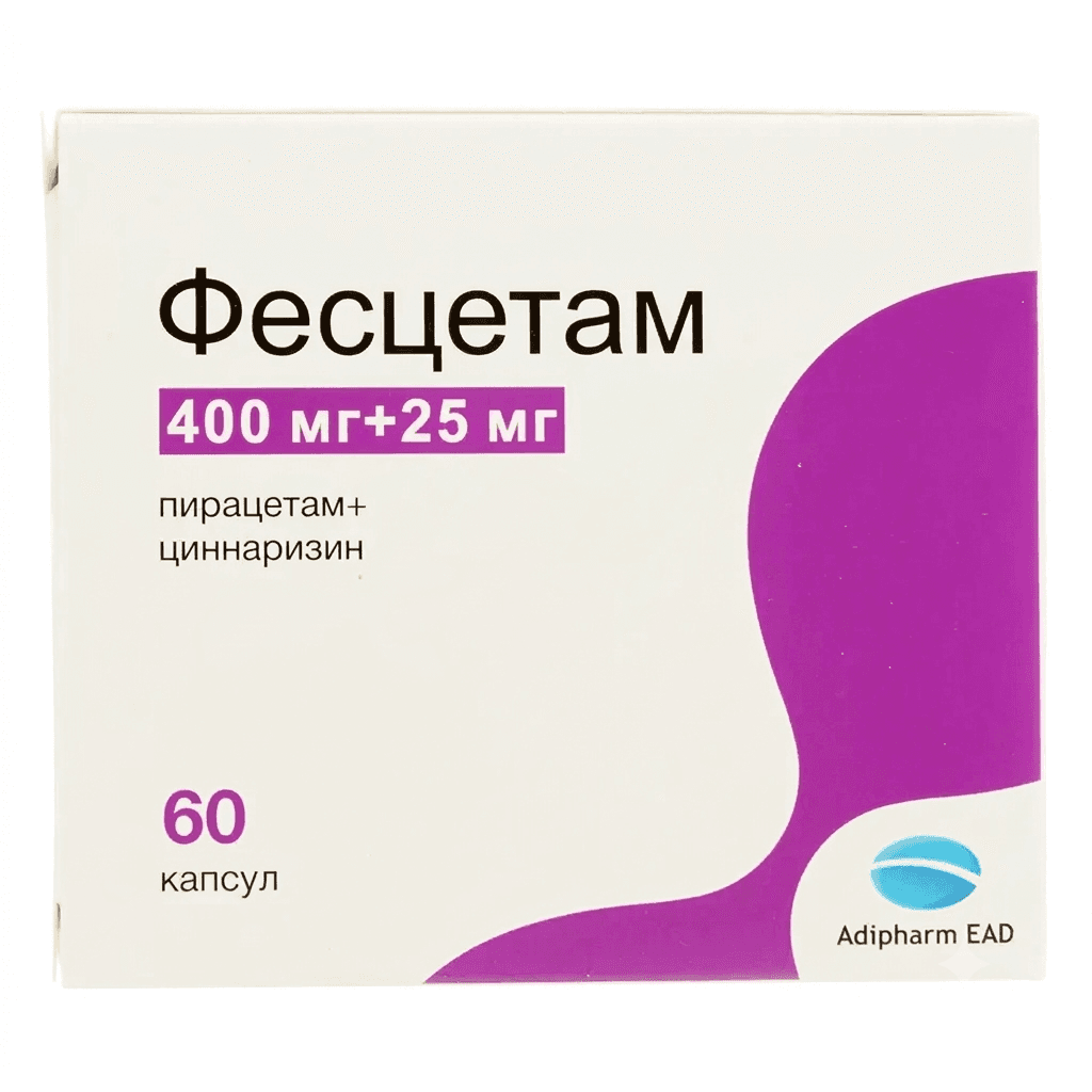 Ֆեսցետամ դեղապատիճ 400մգ/25մգ №60