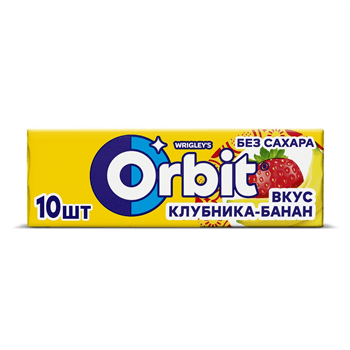 Մաստակ Օրբիթ ելակ բանան 13,6գ x10 №1