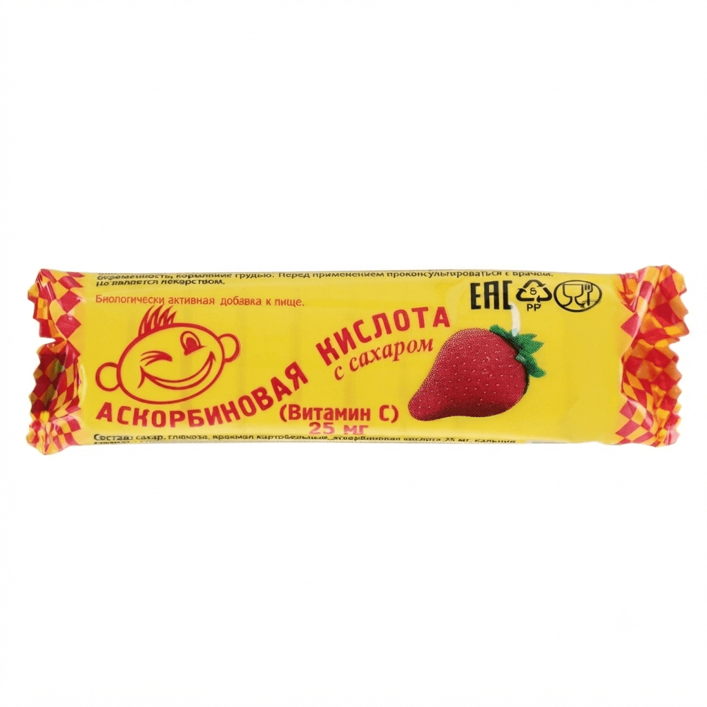 Ասկորբինկա դհտ ծամովի (ելակի համով) 25մգ x10 №1