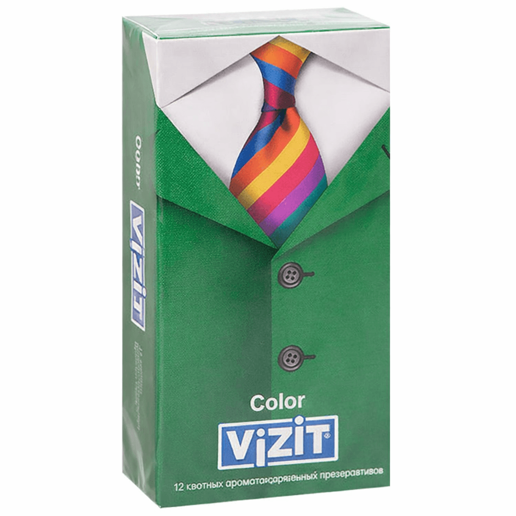 Պահպանակ Վիզիտ գունավոր x12 №1