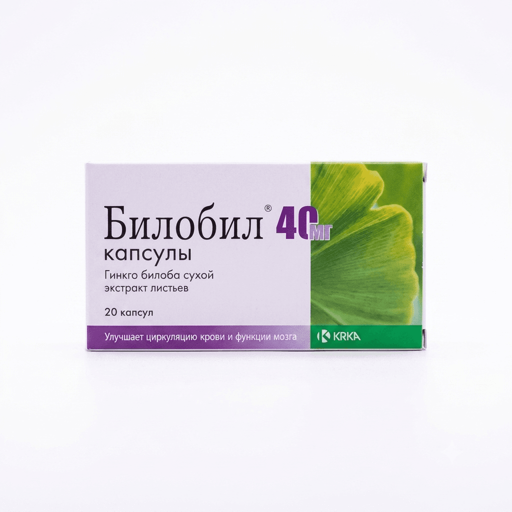 Բիլոբիլ դեղապատիճ 40մգ  №20